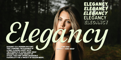 Elegancy script Font Poster 1