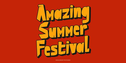Imperfect Cut Font Poster 3