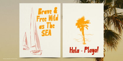 Imperfect Cut Font Poster 6