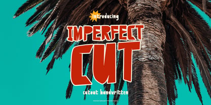 Imperfect Cut Font Poster 1