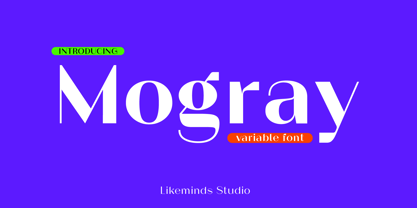 Mogray Variable Font Poster 1