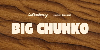 Big Chunko Font Poster 1