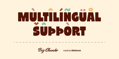 Big Chunko Font Poster 7