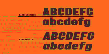 Camode italic Font Poster 6