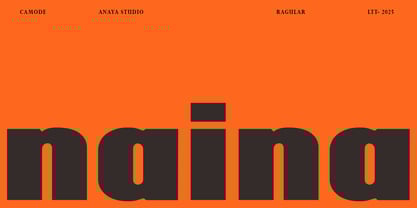 Camode italic Font Poster 3