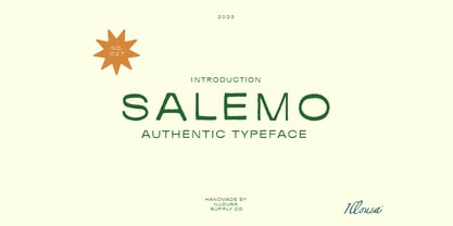 SCC Salemo Font Poster 1
