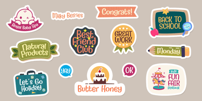 Milky Berries Font Poster 10