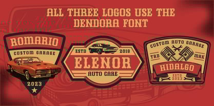 Dendora Font Poster 3