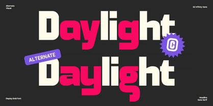 GC infinity sans Font Poster 7