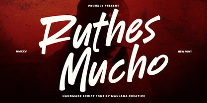 MC Ruthes Mucho Font Poster 1