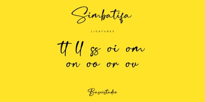Simbatifa Font Poster 12
