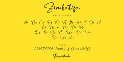 Simbatifa Font Poster 10
