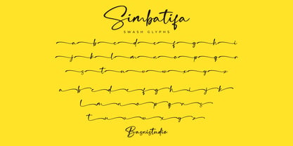 Simbatifa Font Poster 11