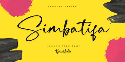 Simbatifa Font Poster 1