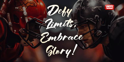 Spartan Brush Font Poster 4