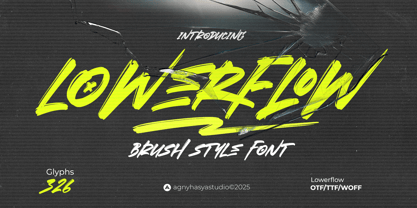 Lowerflow Font Poster 1