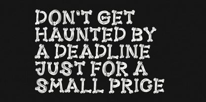 MGF Sketchleton Font Poster 4