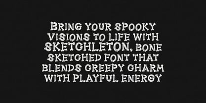 MGF Sketchleton Font Poster 10