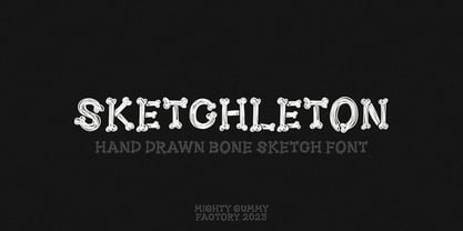 MGF Sketchleton Font Poster 1