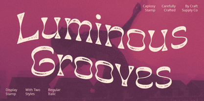Caplosy Stamp Font Poster 3