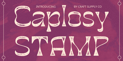 Caplosy Stamp Font Poster 1