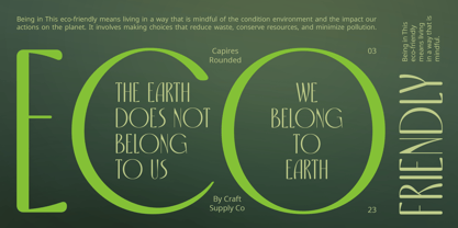 Capires Rounded Font Poster 3