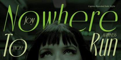 Capires Rounded Font Poster 2