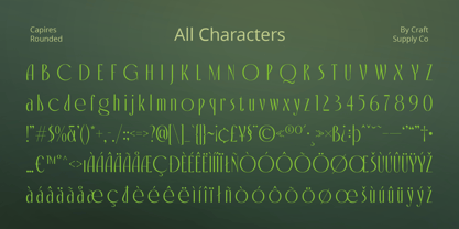 Capires Rounded Font Poster 6