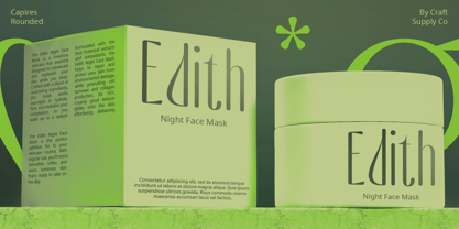 Capires Rounded Font Poster 5