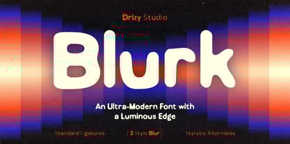 Blurk Font Poster 1
