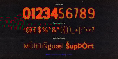 Blurk Font Poster 6