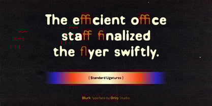 Blurk Font Poster 5