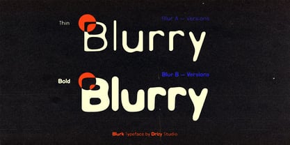 Blurk Font Poster 3