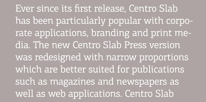 PF Centro Slab Press Font Poster 5