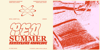 Line Gravity Font Poster 7