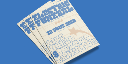 Line Gravity Font Poster 10