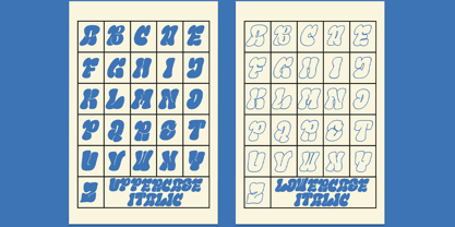 Line Gravity Font Poster 12