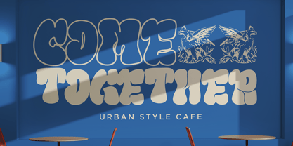 Line Gravity Font Poster 5