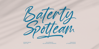 Baterty Spotteam Font Poster 1