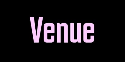 PF Venue Font Poster 4