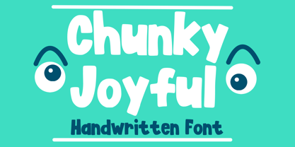Chunky Joyful Font Poster 1