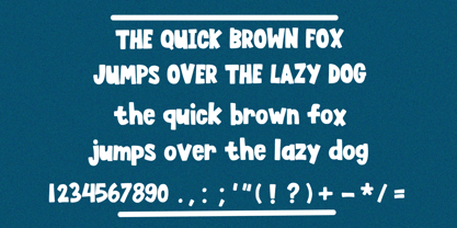 Chunky Joyful Font Poster 4
