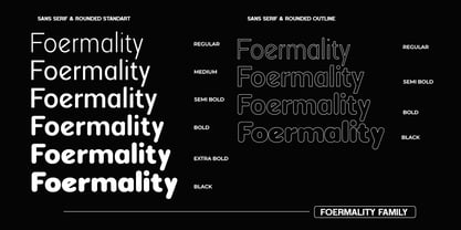 Foermality Font Poster 3