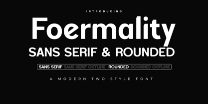 Foermality Font Poster 1