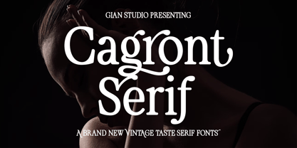Cagront Serif Font Poster 1