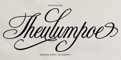 Theulumpoe Font Poster 1