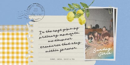 Mediana Script Font Poster 3