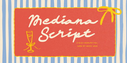 Mediana Script Font Poster 1