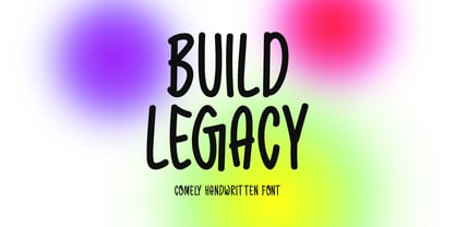 Build Legacy Font Poster 1