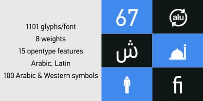 PF DIN Text Arabic Font Poster 5